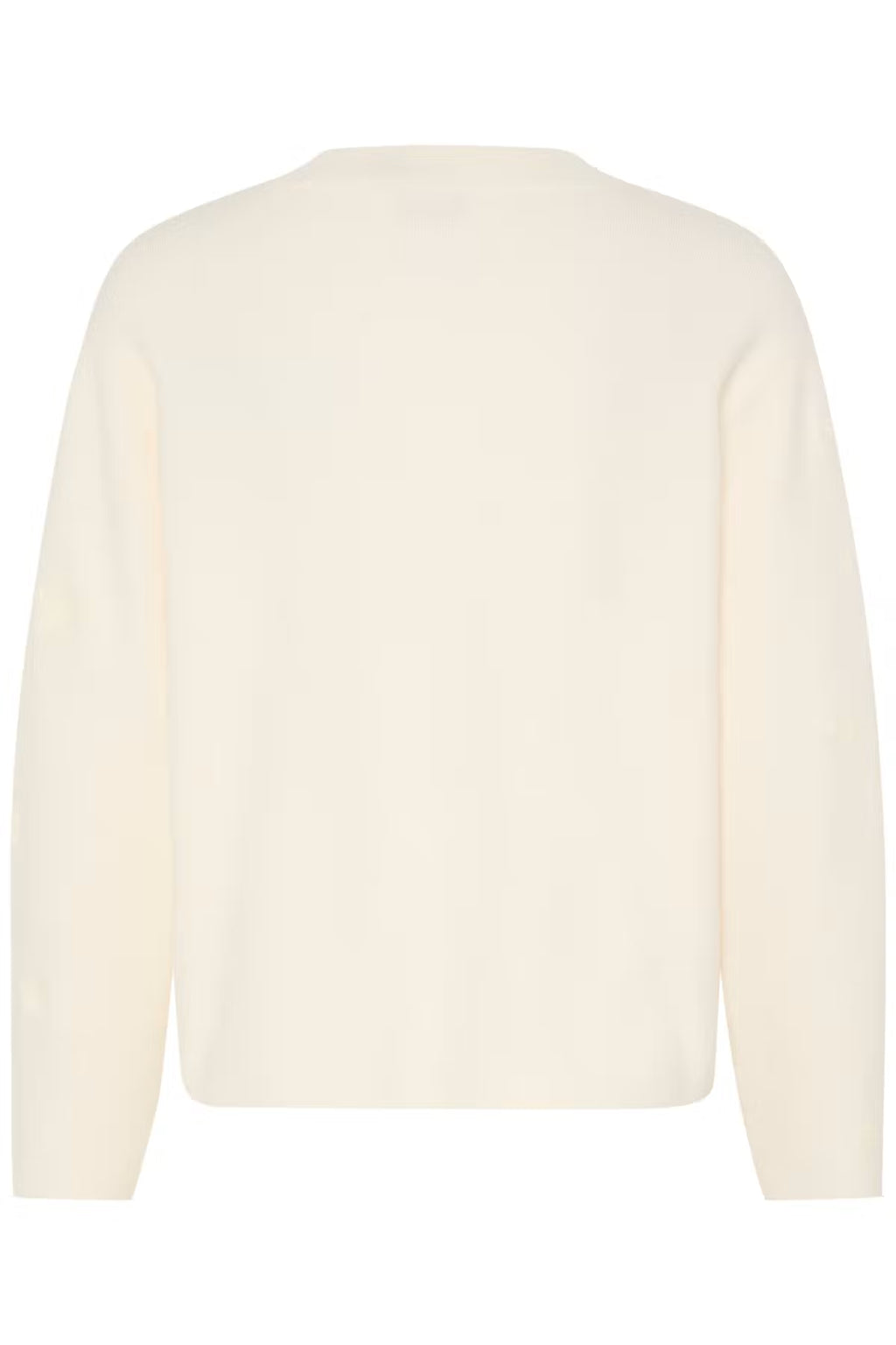 A Whisper White pullover shown from the back, photographed against a solid white background.