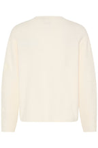 A Whisper White pullover shown from the back, photographed against a solid white background.