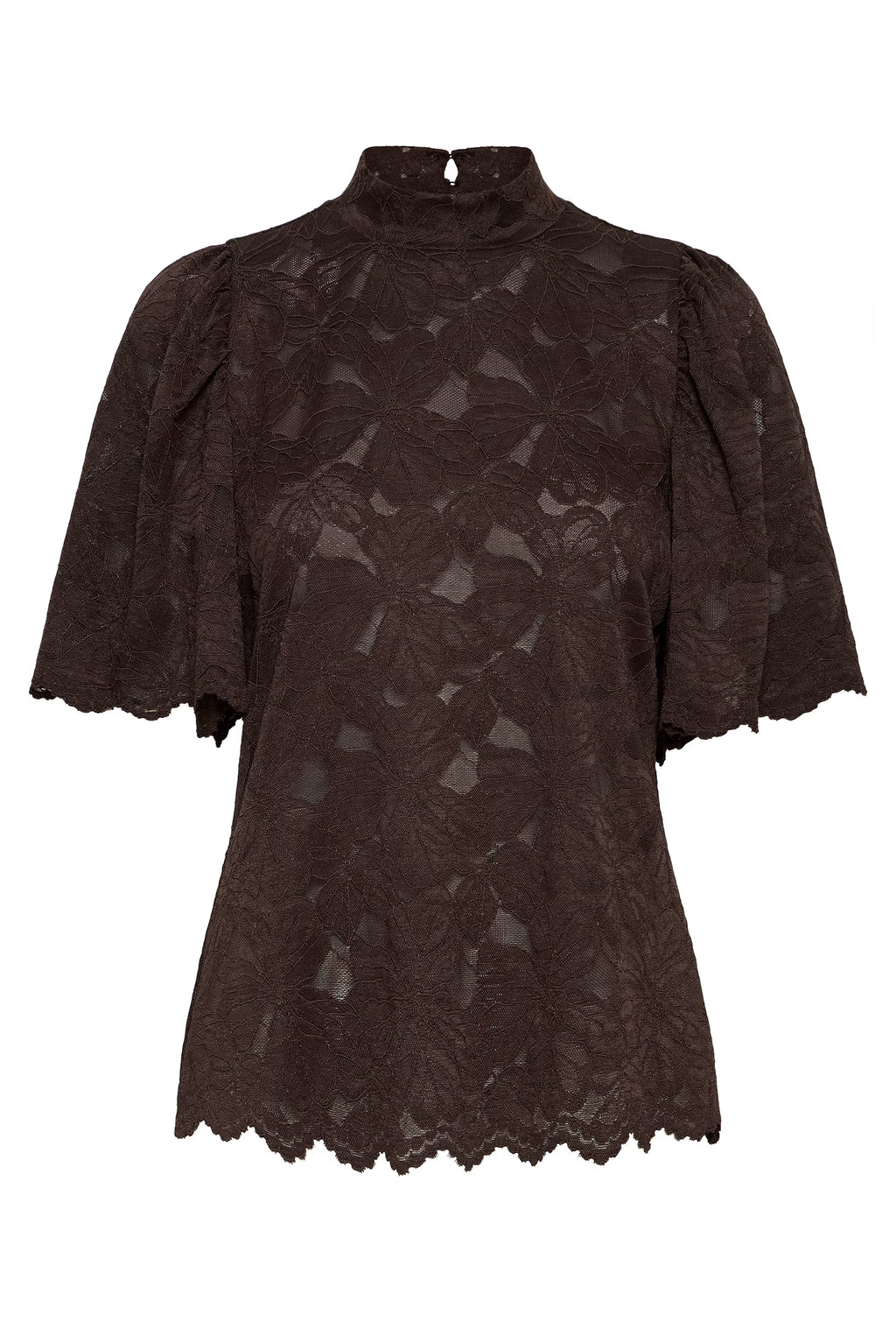 Fransa FRMIRABELLA Lace Blouse – High Neck Elegance – Flemings ...