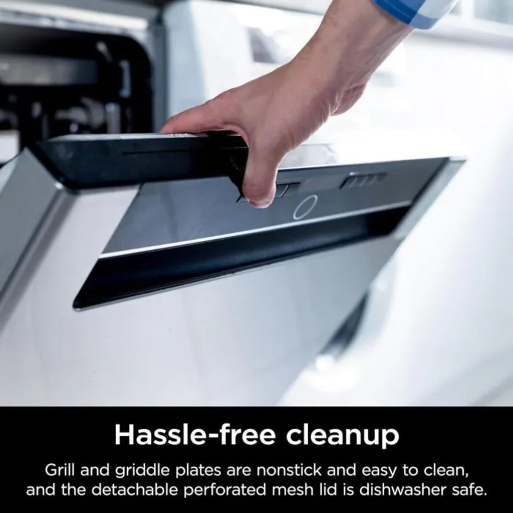 Ninja Sizzle Indoor Grill & Flat Plate GR101UK – 2-in-1 Low Smoke