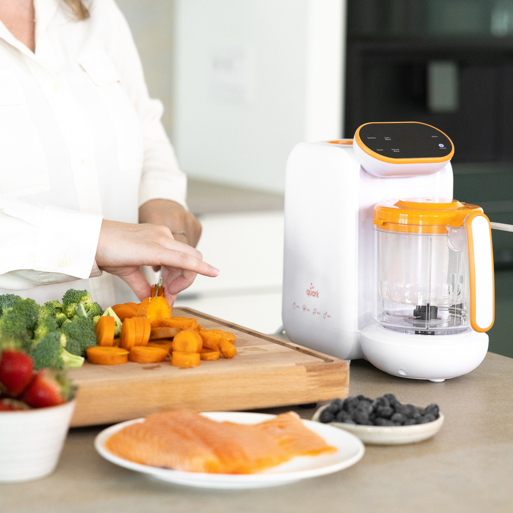 Quook 5-in-1 Baby Food Processor – Steamer, Blender & Bottle Warmer