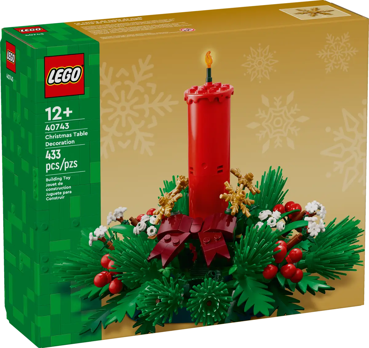 LEGO® Christmas Table Decoration (40743) – Festive Candle Centerpiece