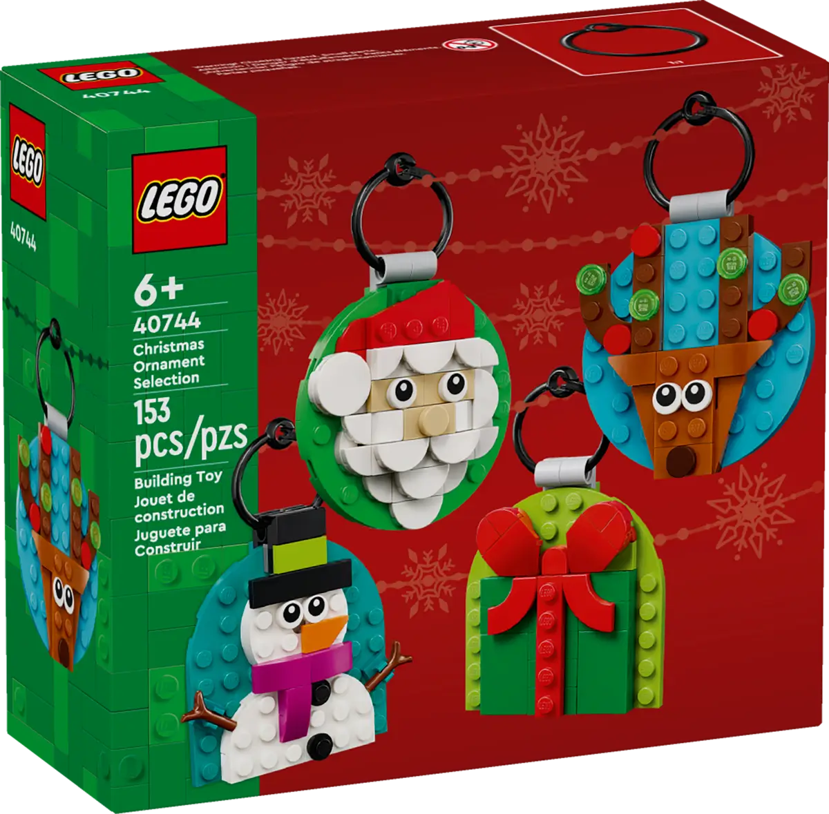 LEGO® Christmas Ornament Selection (40744) – Buildable Holiday Set