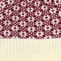 Astrid Berry and Cream Scandi Star Knit Bobble Hat