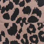 Carly Taupe and Black Animal Print Beanie
