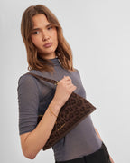 Miley Small Shoulder Bag in Chocolate Leopard - image 3