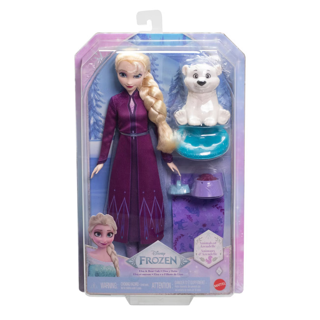 Frozen toy set with doll and polar bear in packaging