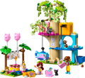 LEGO Friends treehouse set with characters and animals on a white background