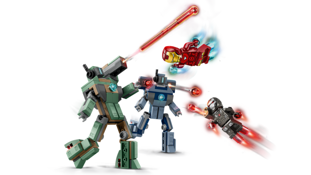 LEGO Iron Man & War Machine vs. Hammer Drones 76320