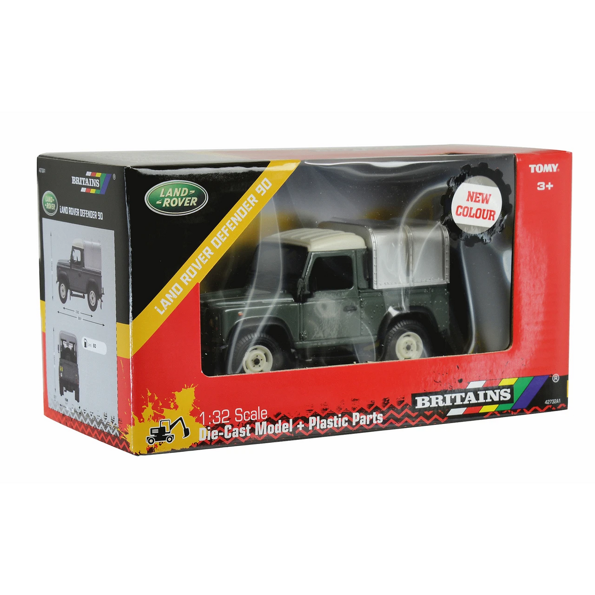 Britains Land Rover Defender 90 with Canopy – Green 1:32 – view 9