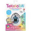 Tamagotchi digital pet toy in its packaging with colorful branding and graphics.