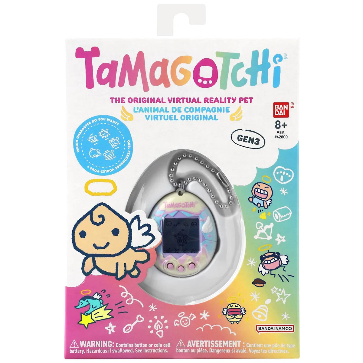 Tamagotchi Gen3 packaging with colorful design and text