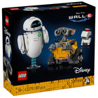 LEGO Disney Pixar WALL-E set packaging with two robots on a dark blue background