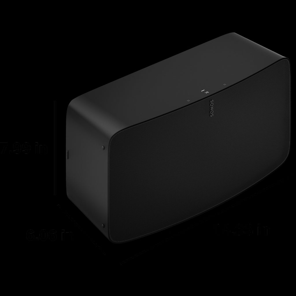 Sonos Five High-Fidelity Wireless Speaker in Black – view 4