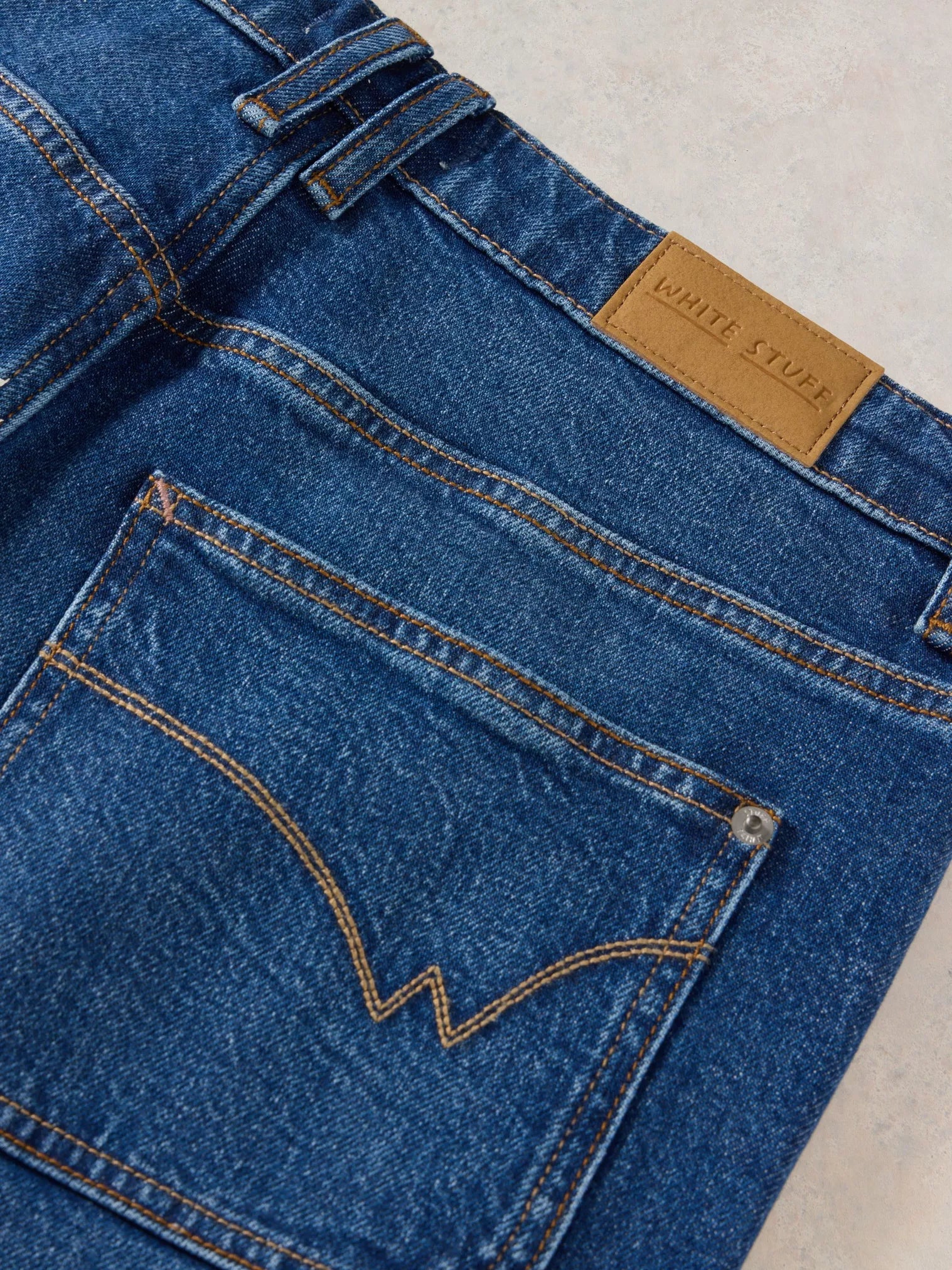 White Stuff - Tia Cropped Wide Leg Jean – Dark Denim