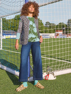 White Stuff - Tia Cropped Wide Leg Jean – Dark Denim