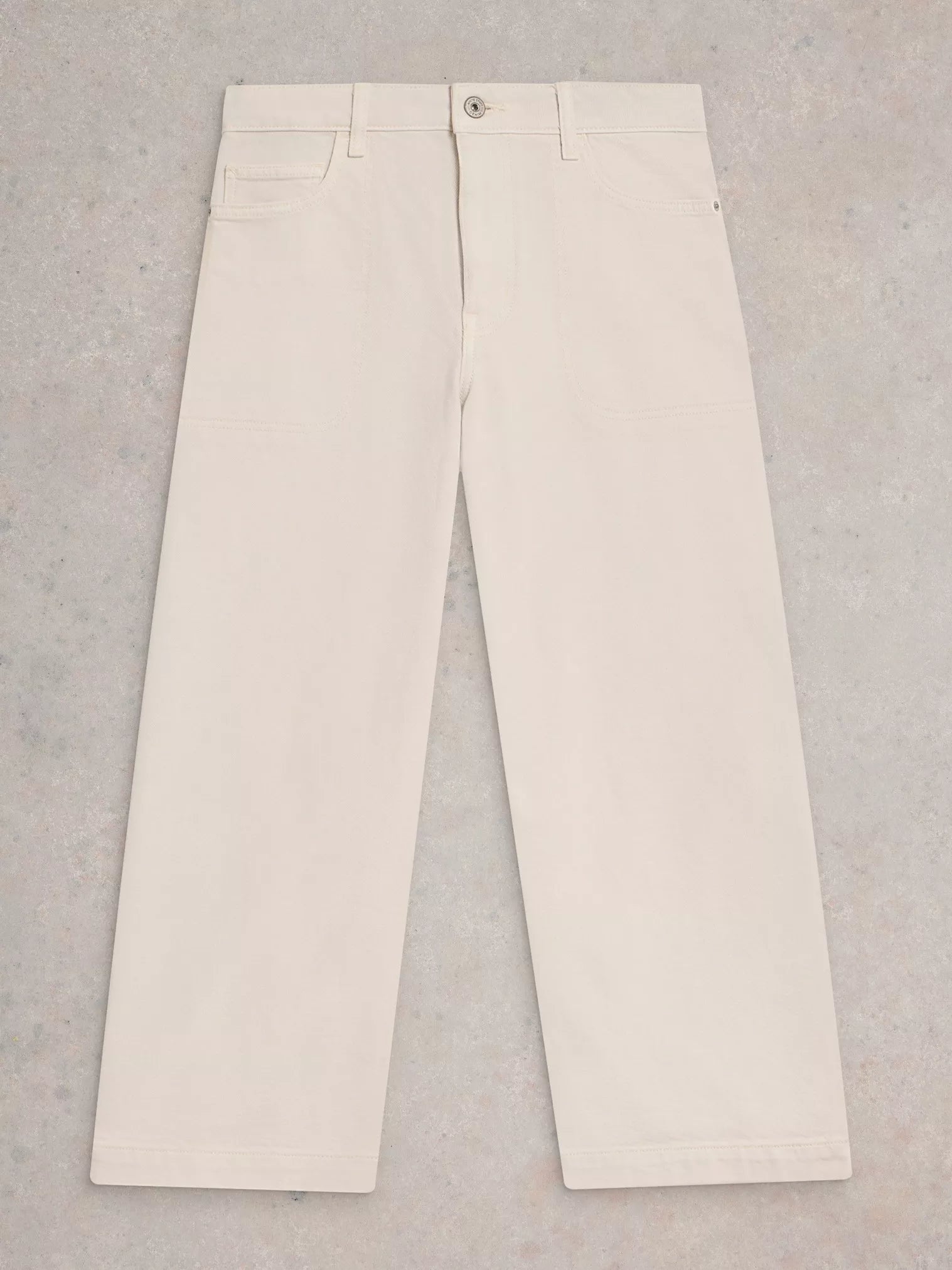 White Stuff - Tia Cropped Wide Leg Jean – Natural White