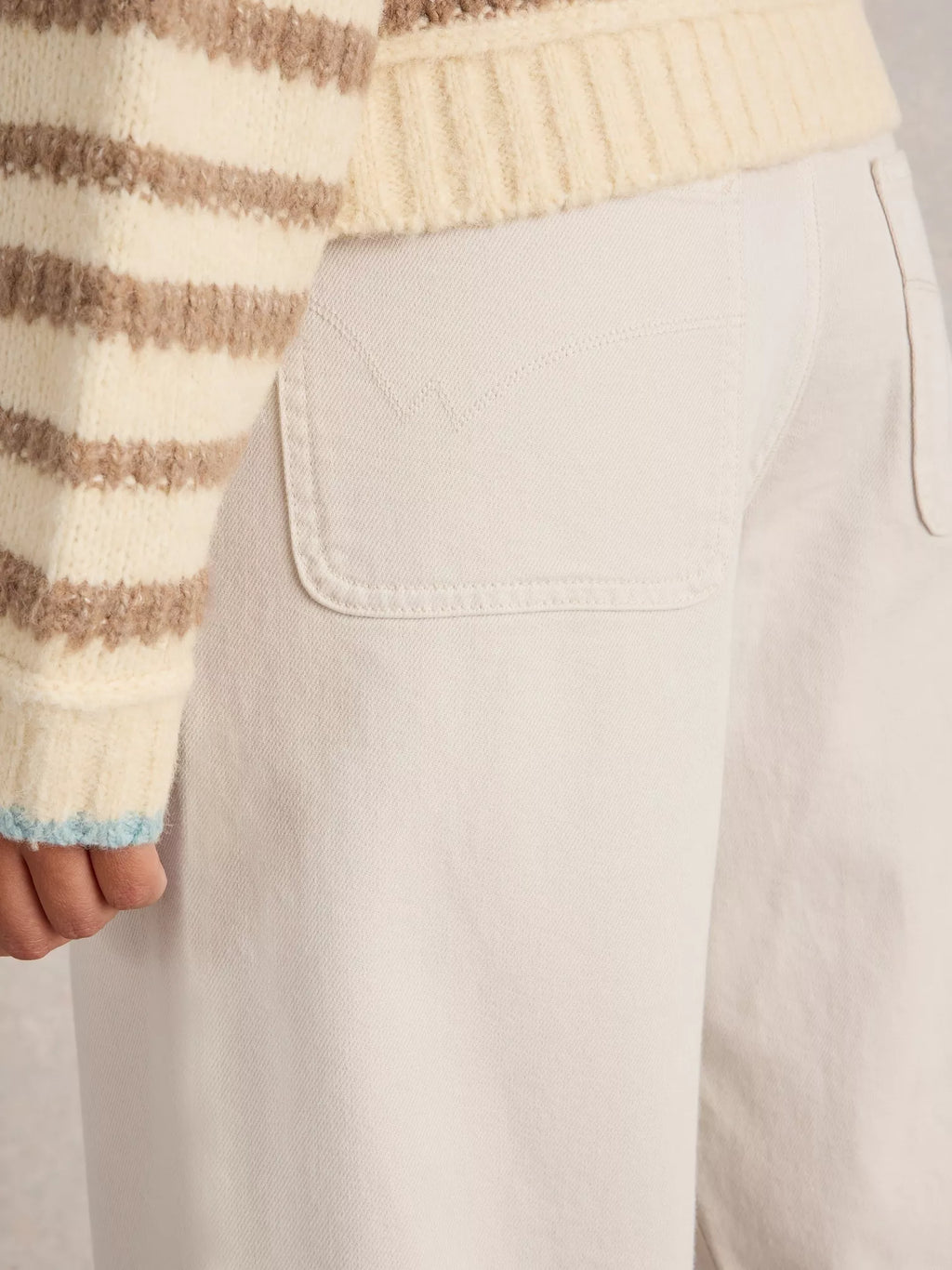 White Stuff - Tia Cropped Wide Leg Jean – Natural White