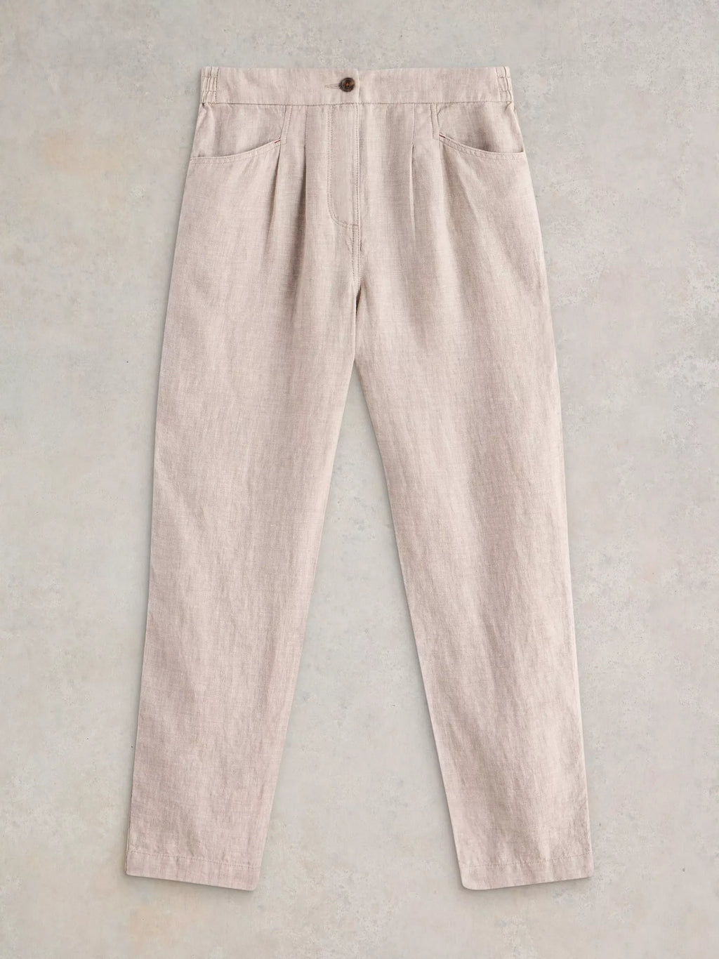 Rowena Linen Trousers – Light Natural | Women’s Linen Trousers