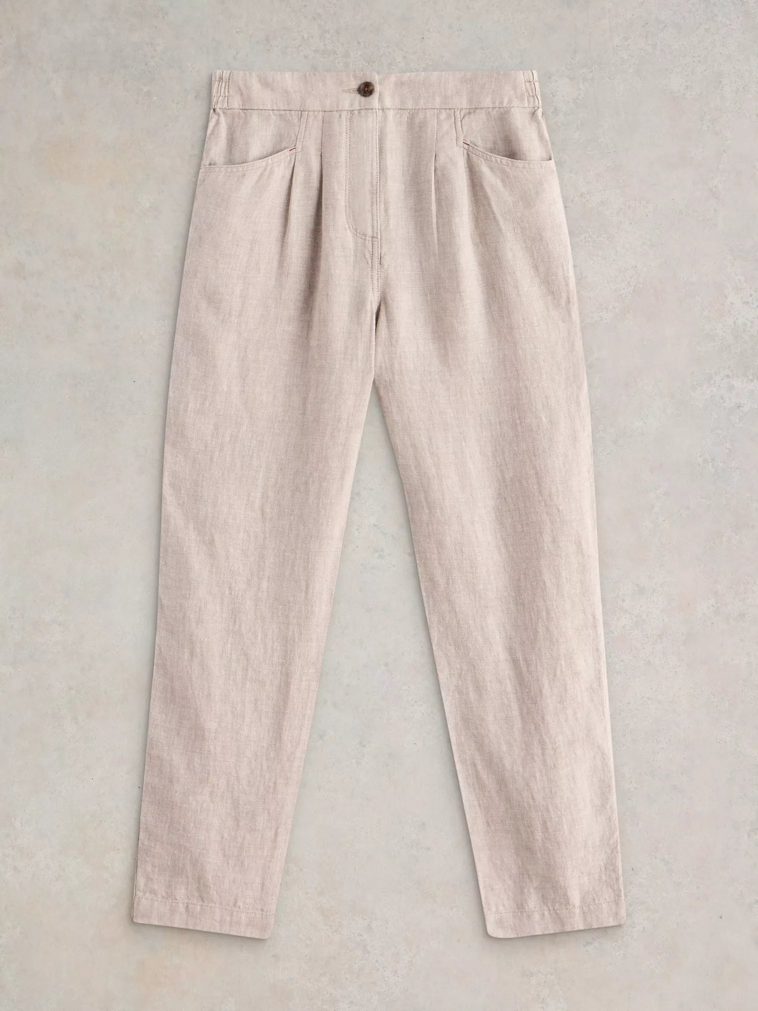 Rowena Linen Trousers – Light Natural | Women’s Linen Trousers