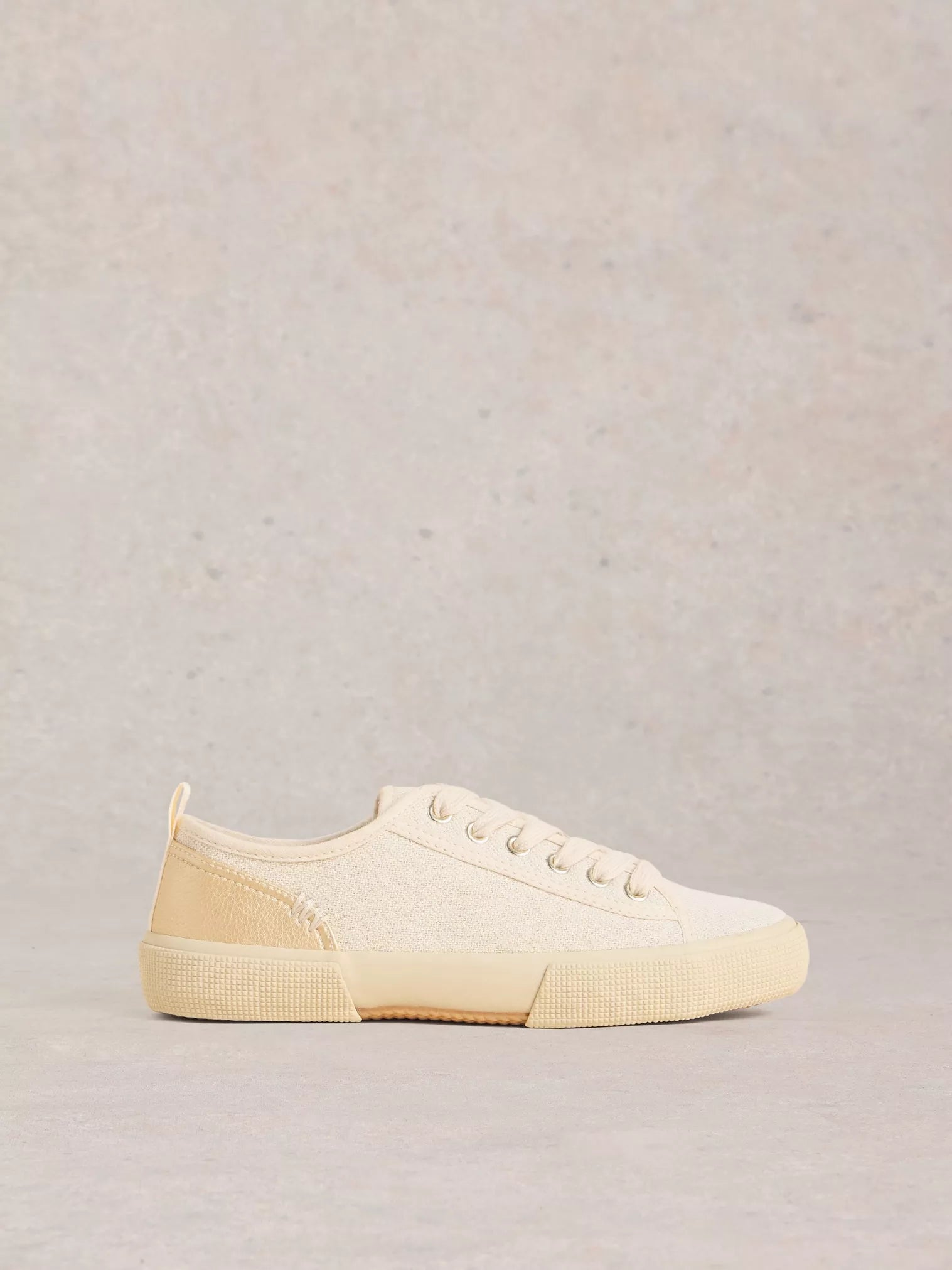 White Stuff Pippa Cord Trainers Light Natural | Flemings Department Store