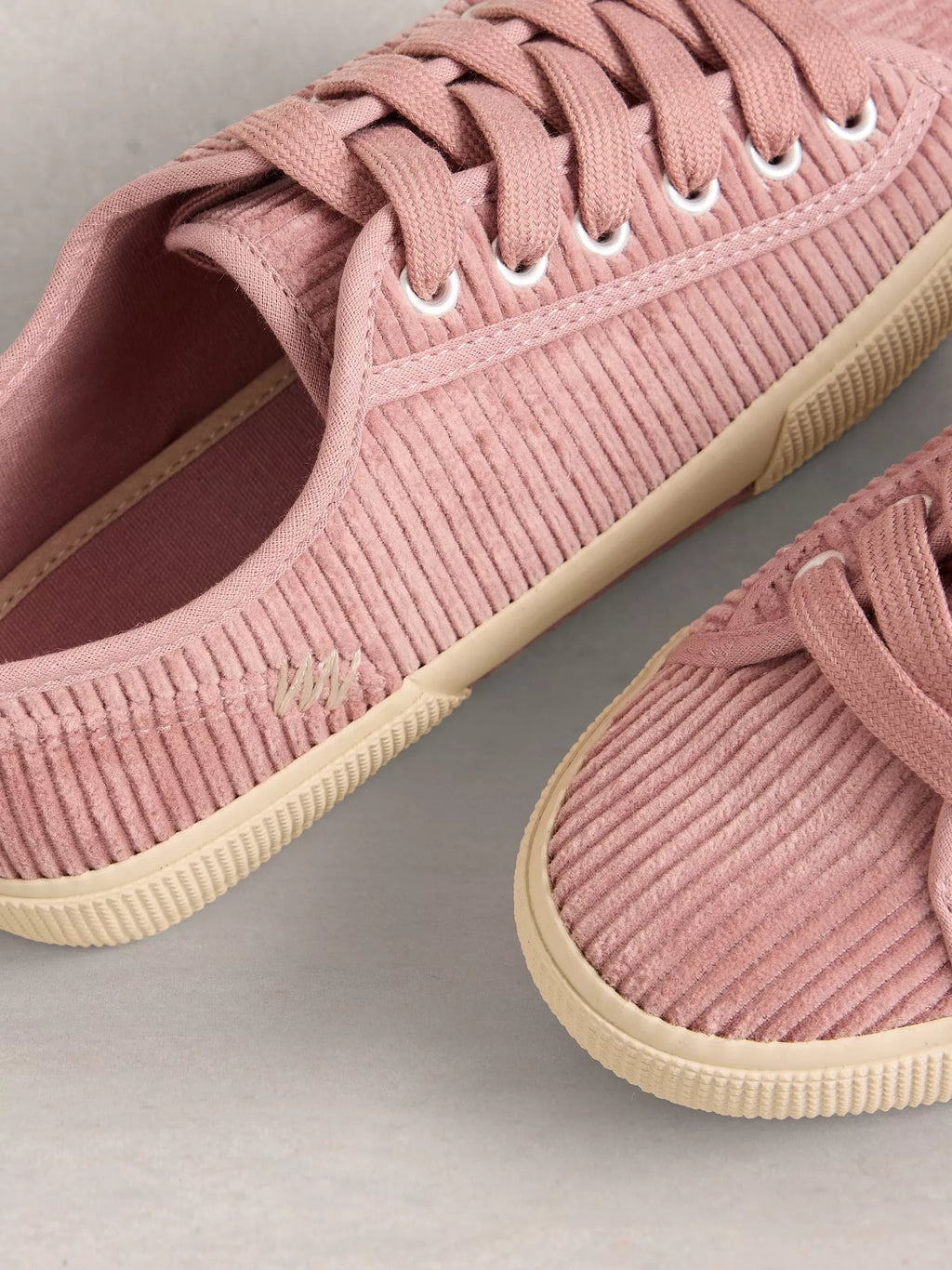 White Stuff Pippa Cord Trainers Light Pink | Flemings Department Store