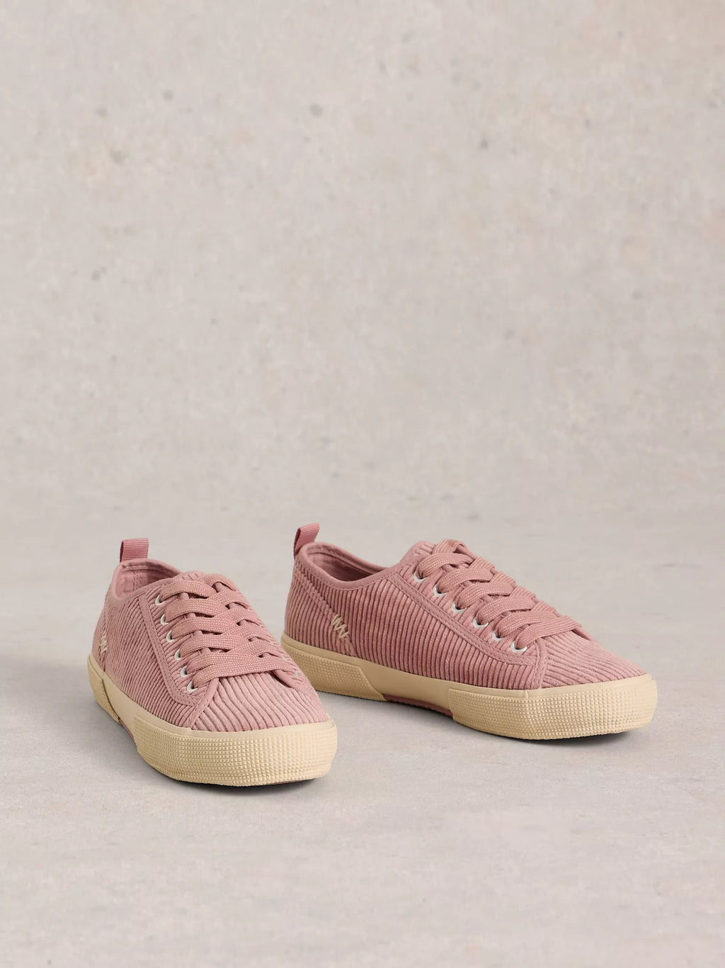 White Stuff Pippa Cord Trainers Light Pink | Flemings Department Store