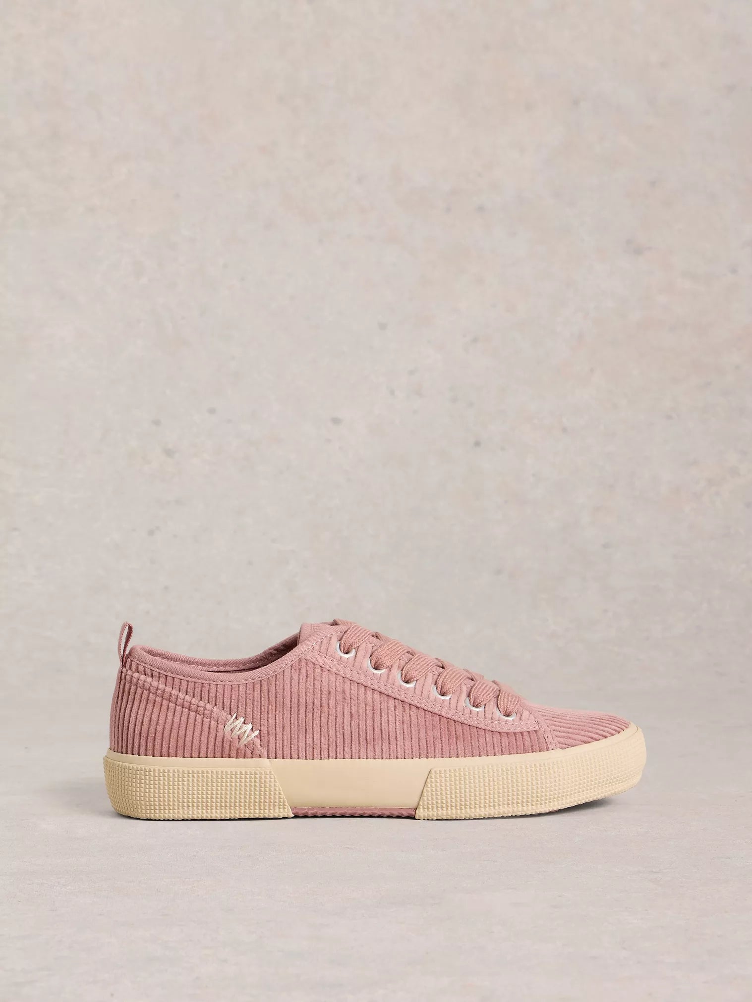 White Stuff Pippa Cord Trainers Light Pink | Flemings Department Store