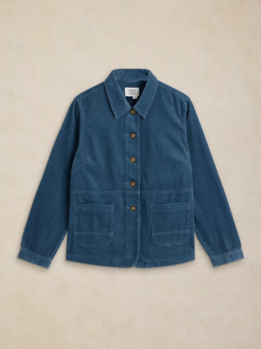 Carrie Cord Long Sleeve Jacket – Dusty Blue