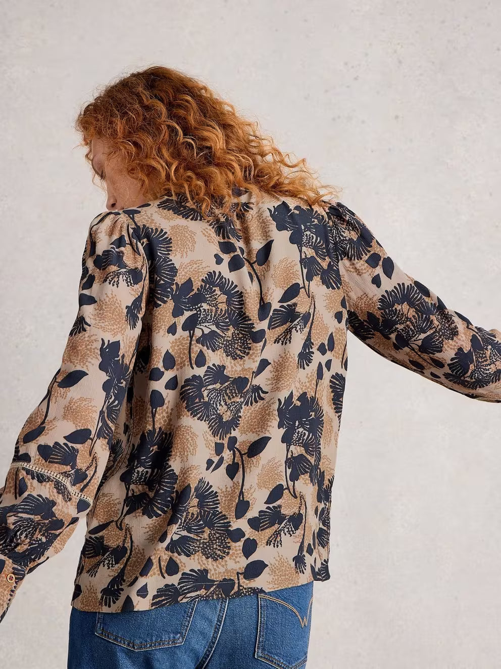 White Stuff Paloma Notch Neck Top – Embroidered Viscose Blouse