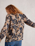 White Stuff Paloma Notch Neck Top – Embroidered Viscose Blouse