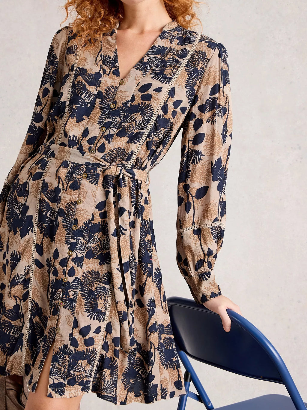 White Stuff Paloma Dress – Knee-Length Viscose Dress