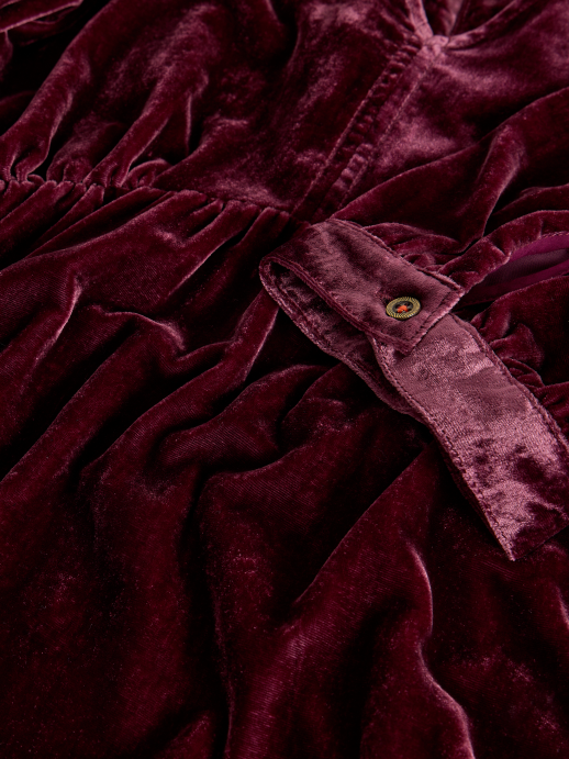 White Stuff Lucy Velvet Dress – Jewel Tone Midi | Soft & Elegant