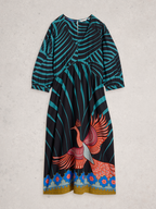 White Stuff Lucy Midi Dress – Phoenix Bird Print