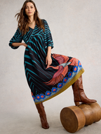 White Stuff Lucy Midi Dress – Phoenix Bird Print