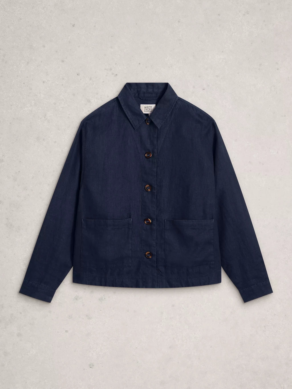 Isabel Linen Jacket – Dark Navy | Women’s Lightweight Jacket