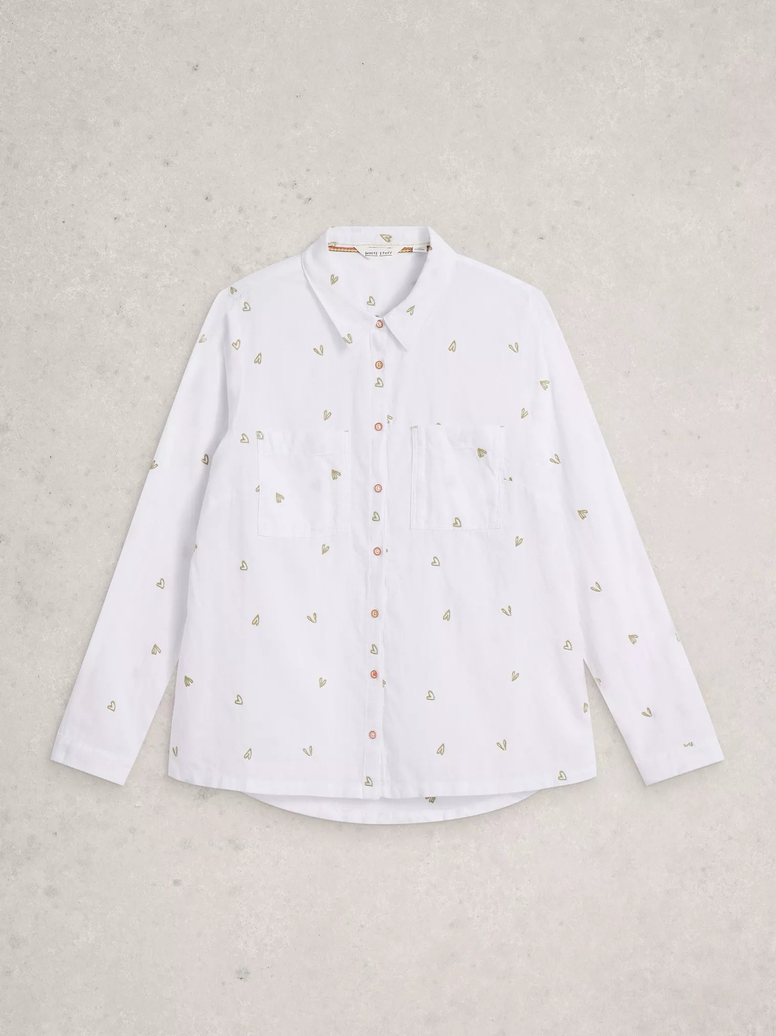 White Stuff - Sophie Collared Organic Cotton Shirt – Ivory