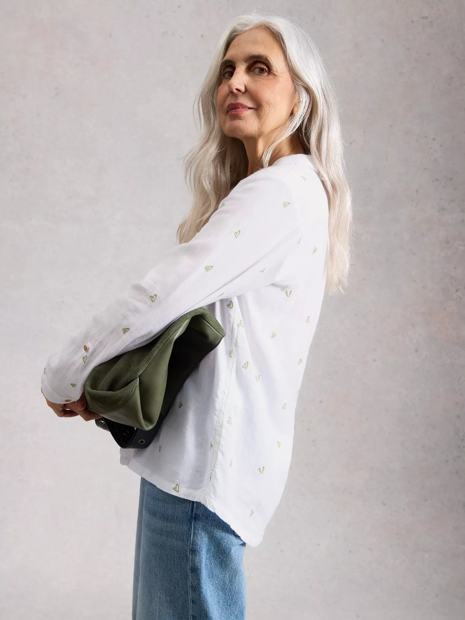 White Stuff - Sophie Collared Organic Cotton Shirt – Ivory