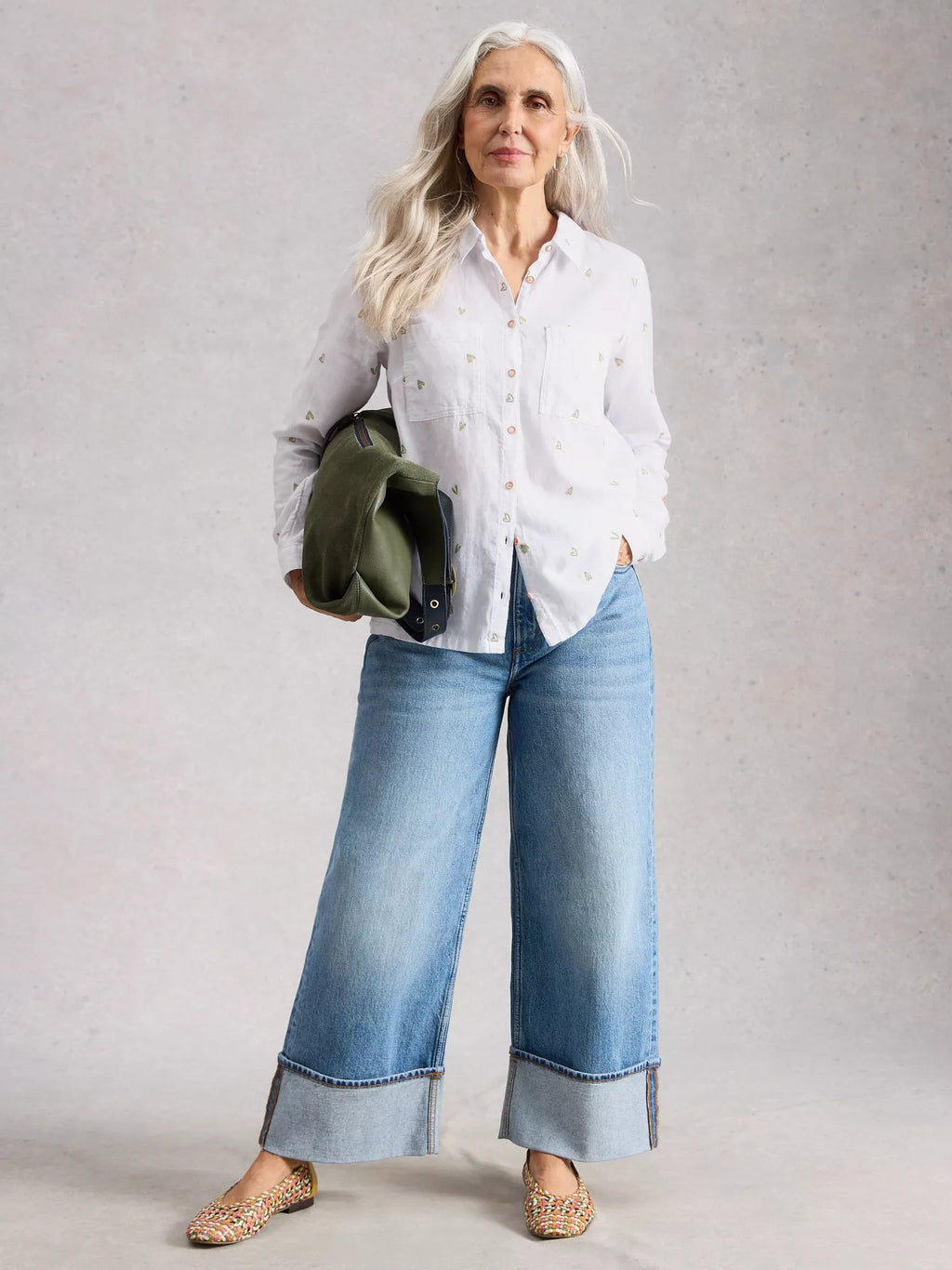 White Stuff - Sophie Collared Organic Cotton Shirt – Ivory