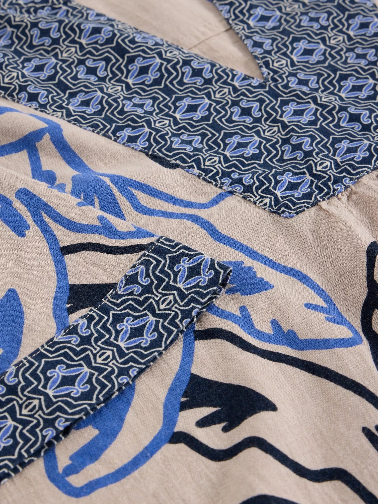 Ash Linen Blend Notch Neck Top – Natural | Women’s Summer Top