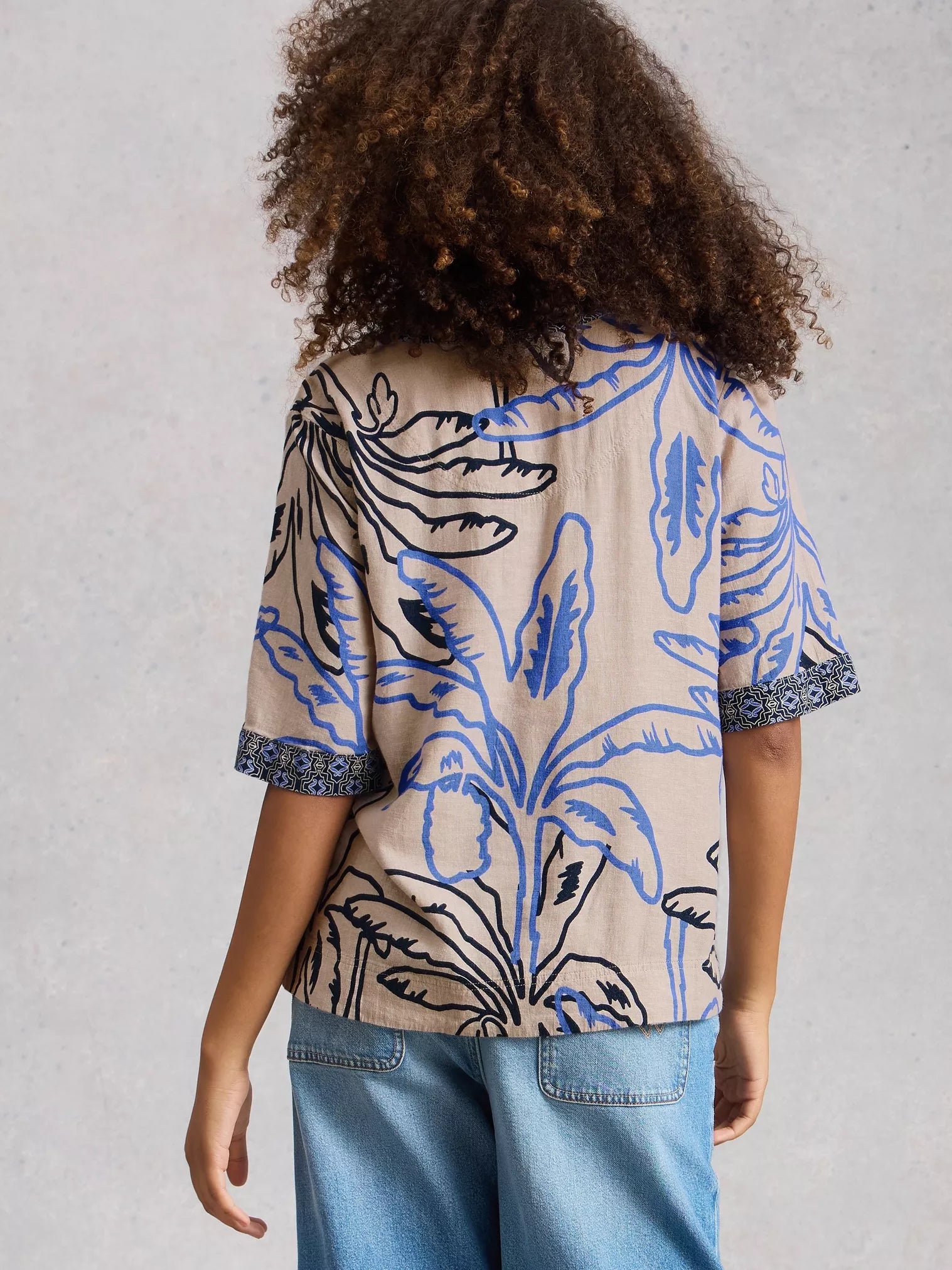 Ash Linen Blend Notch Neck Top – Natural | Women’s Summer Top