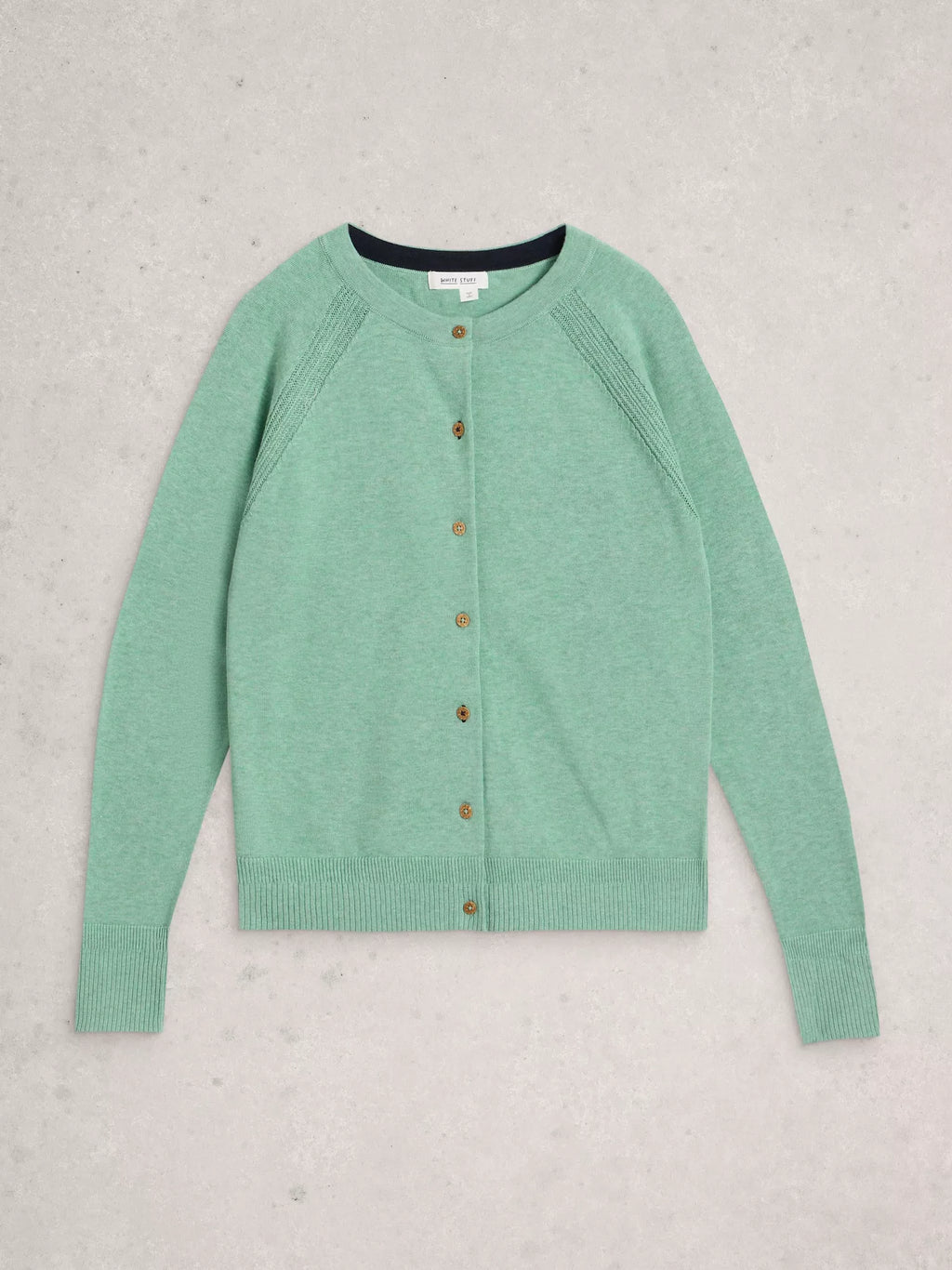 Lulu Crew Neck Cardigan | 100% Organic Cotton | White Stuff