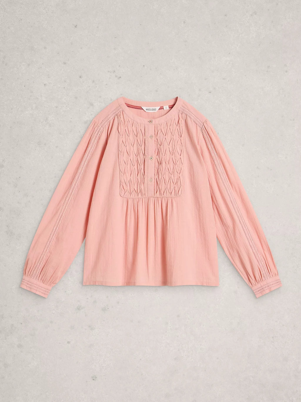White Stuff Rachel Smock Top | 100% Organic Cotton Blouse