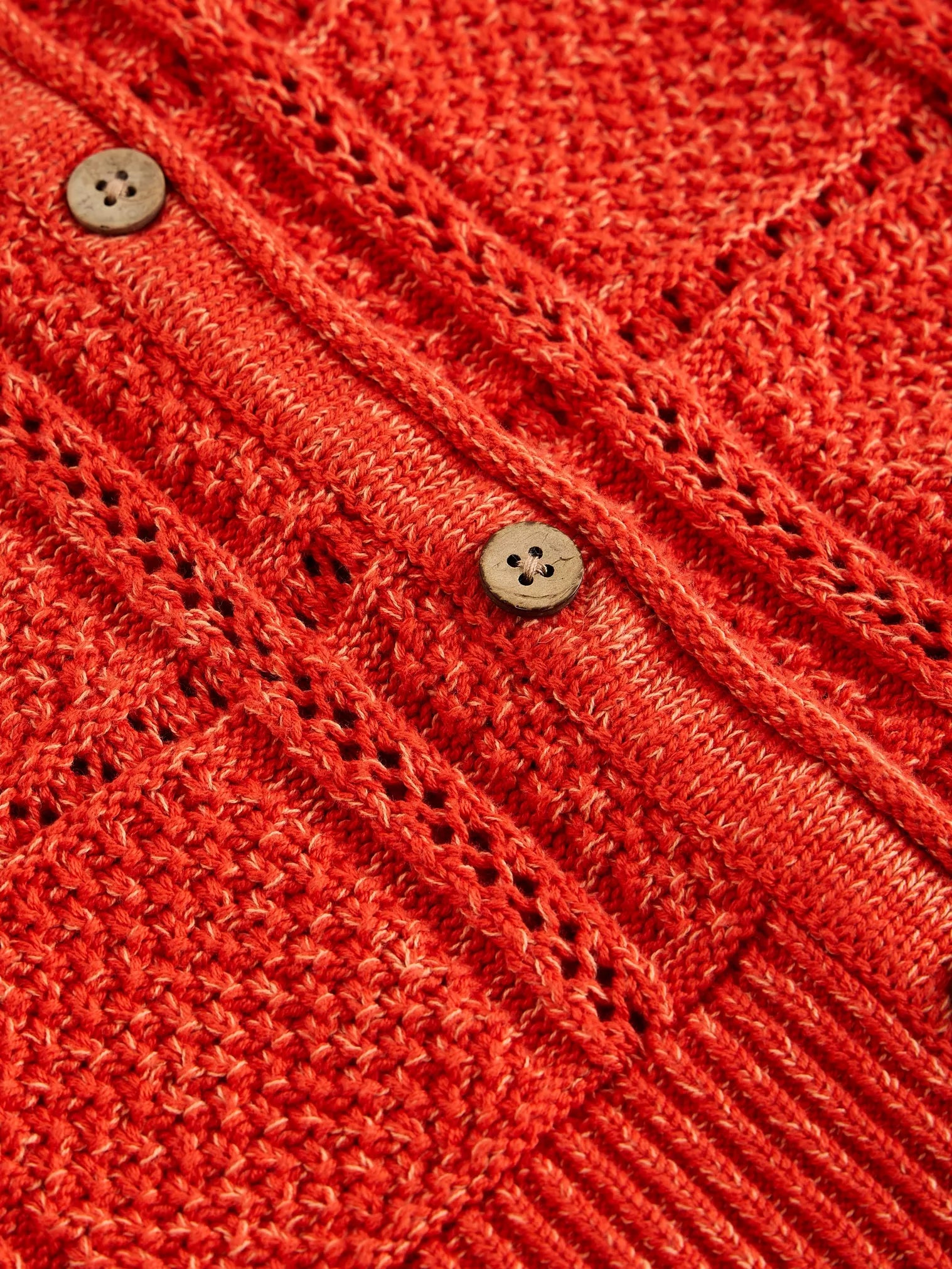 White Stuff Tilly Crochet Tank Waistcoat – Mid Red