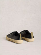 White Stuff Pippa Leather Trainers Black | Flemings Department Store