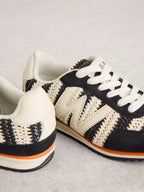 White Stuff Lucy Lace Up Trainers Black | Ireland