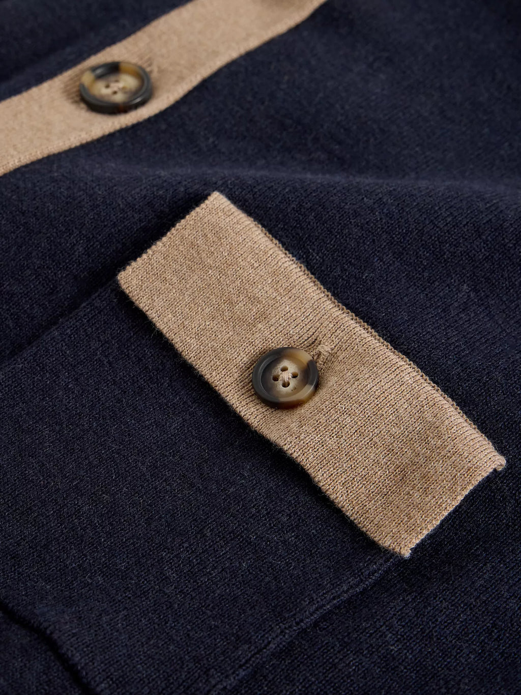 Charlotte Collar Cardi – Navy Multi