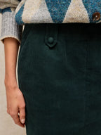 White Stuff Cora Cord Skirt – Dark Green