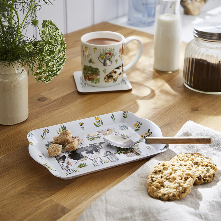 Portman Farm Tray - Scatter One Size in Grey - Flemings Department Store