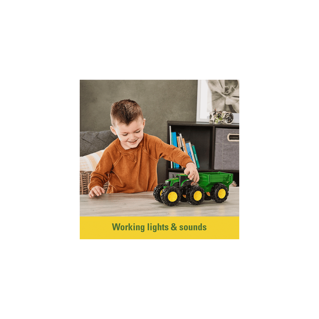 8” Monster Treads Tractor with wagon (lights and sounds) - Flemings Department Store